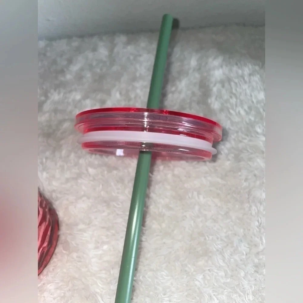 💗Starbucks 2022 Fall ‘Hammered Begonia’ Pink Glass Cold Cup Tumbler - Picture 7 of 9